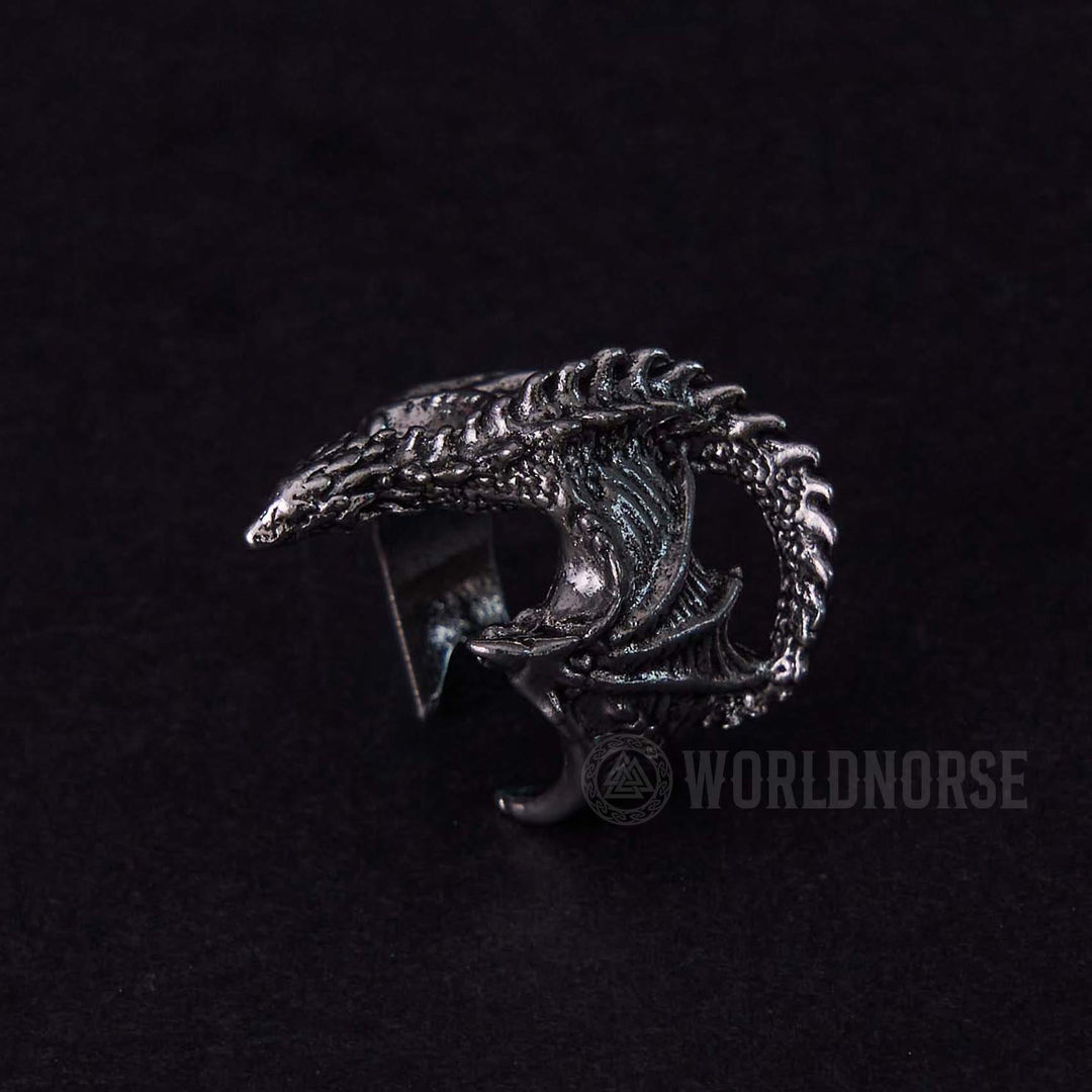 Dragon Open Design Gothic Ring