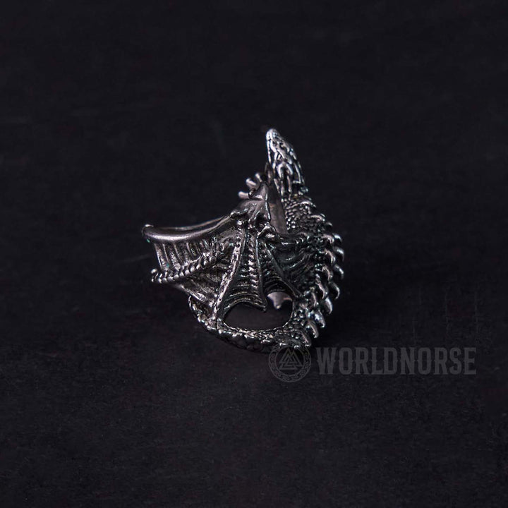 Dragon Open Design Gothic Ring
