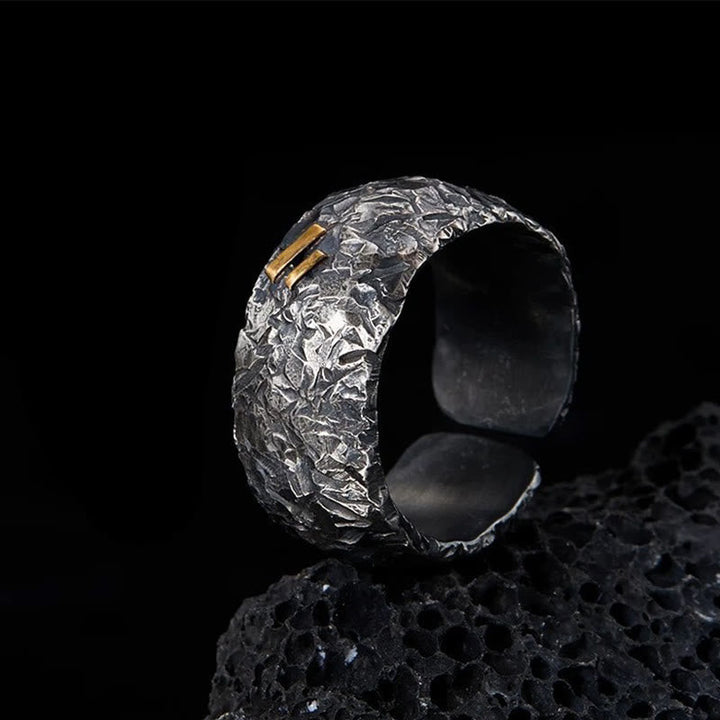 Rugged Hammered Texture Ring