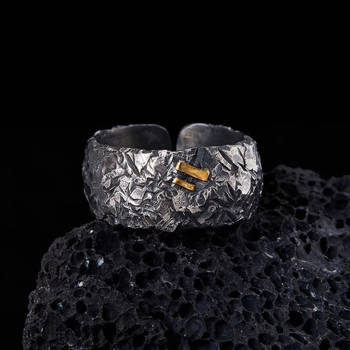 Rugged Hammered Texture Ring
