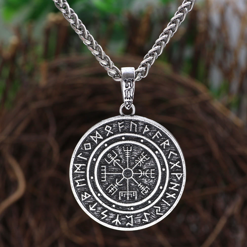 Vegvisir Rune Round Necklace