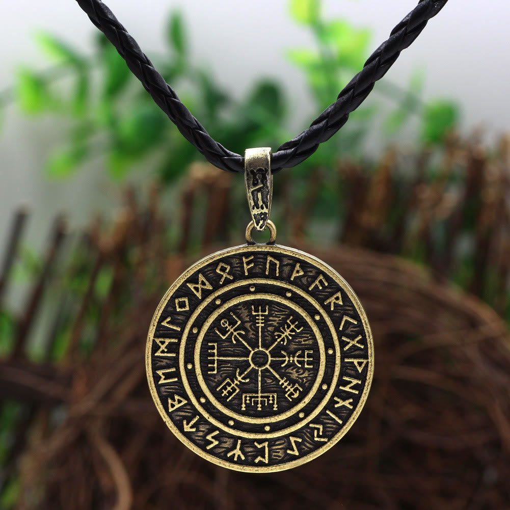 Vegvisir Rune Round Necklace