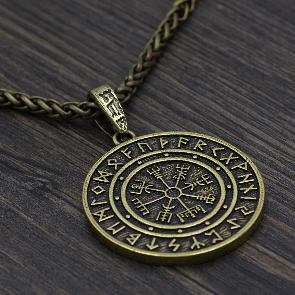 Vegvisir Rune Round Necklace