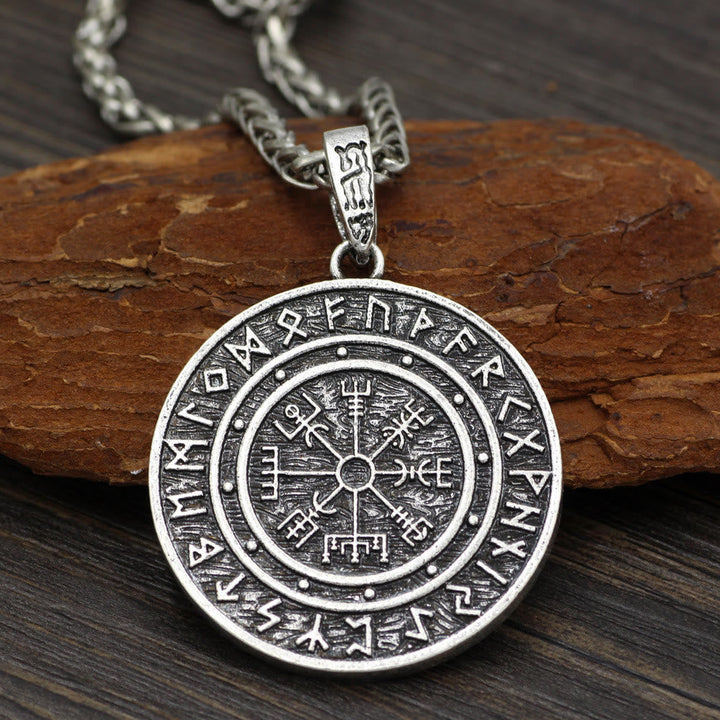 Vegvisir Rune Round Necklace