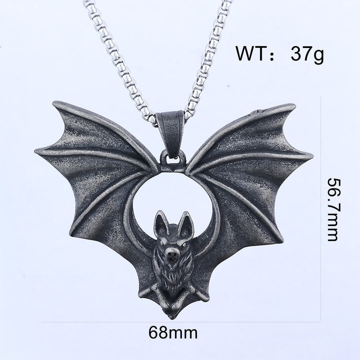 Gothic Dark Bat Necklace