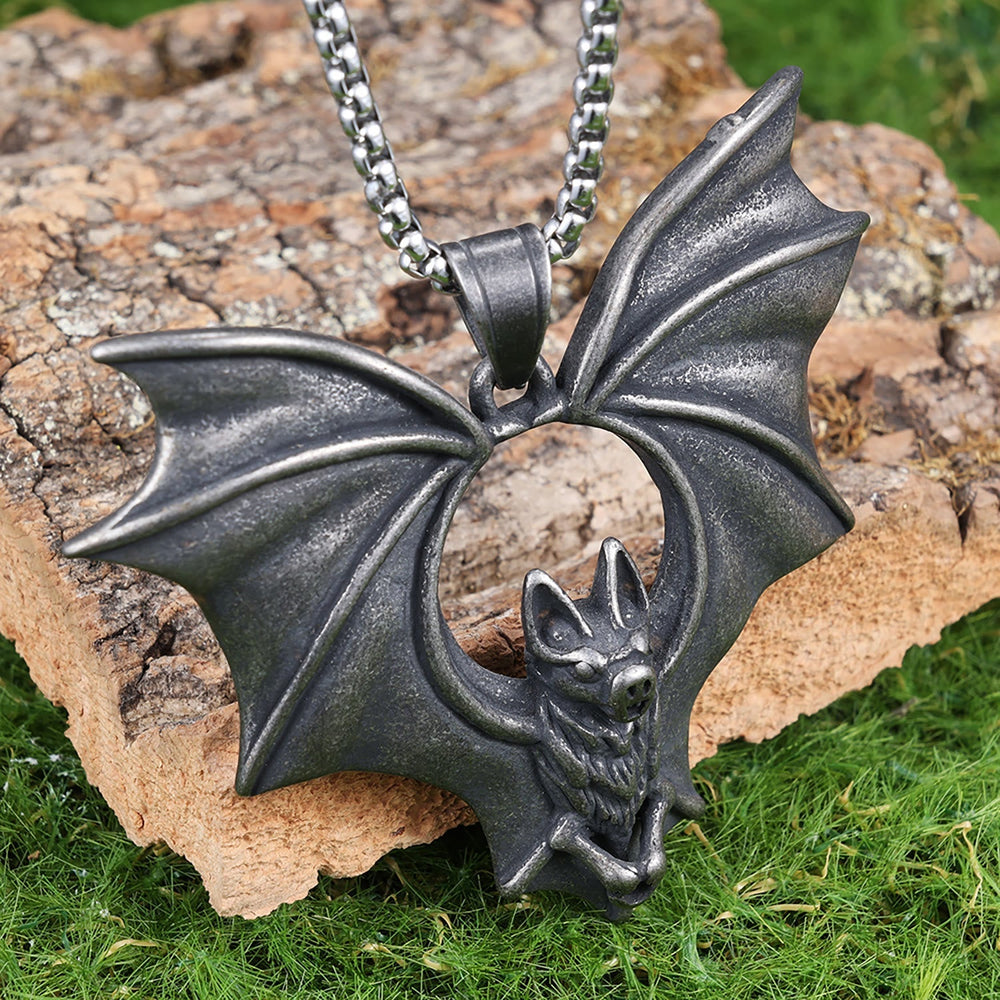 Gothic Dark Bat Necklace