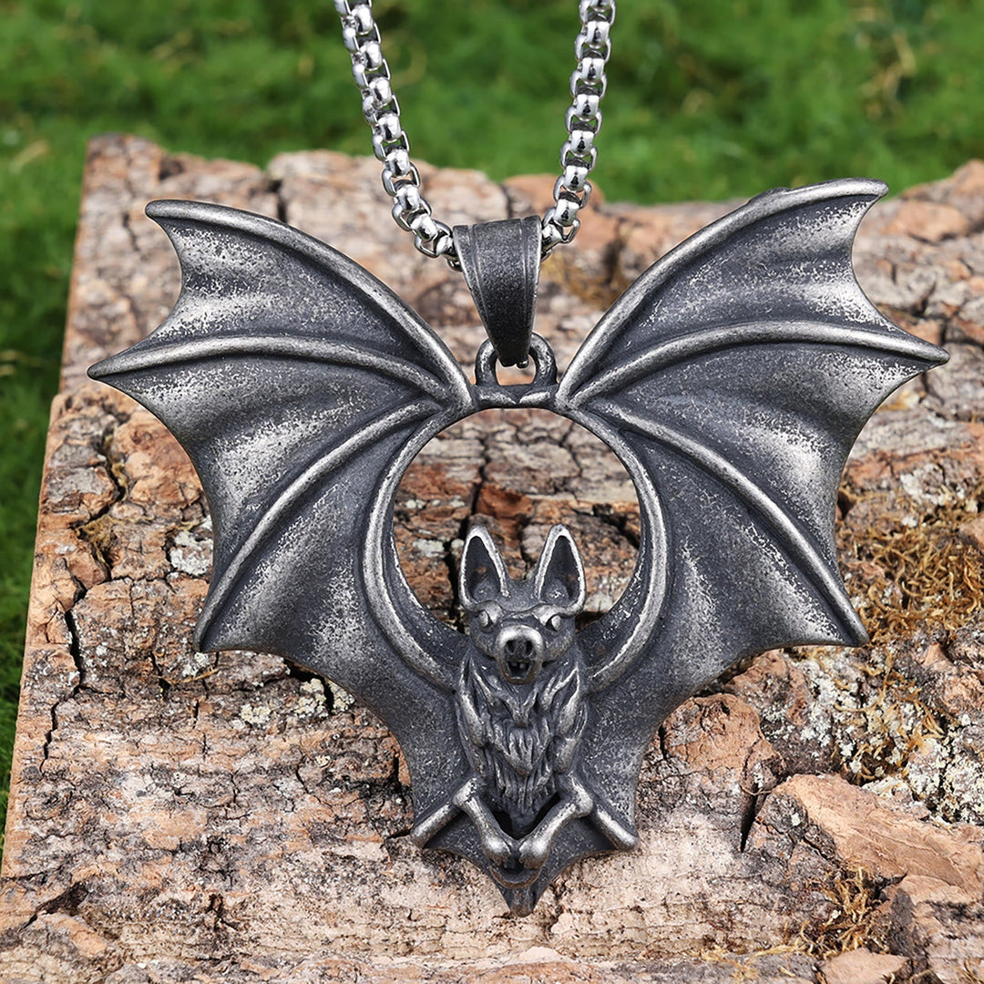 Gothic Dark Bat Necklace