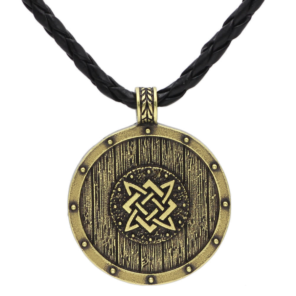 Viking Round Shield Necklace