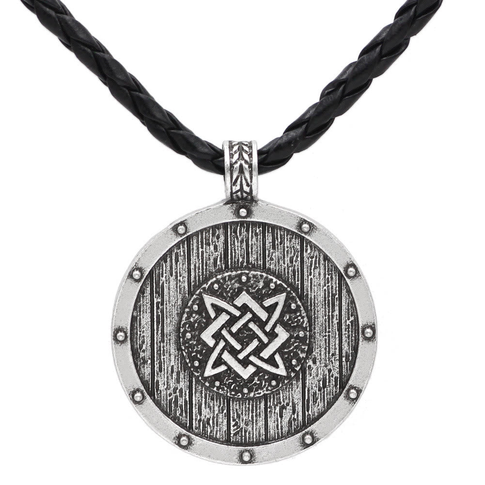Viking Round Shield Necklace