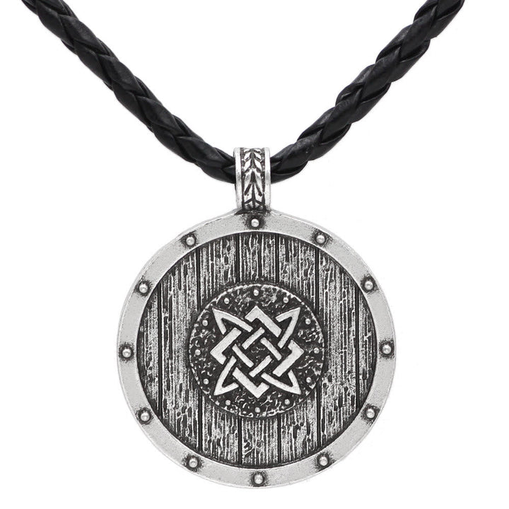 Viking Round Shield Necklace