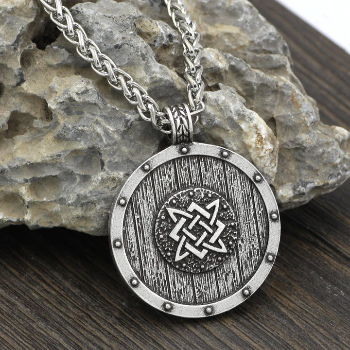 Viking Round Shield Necklace