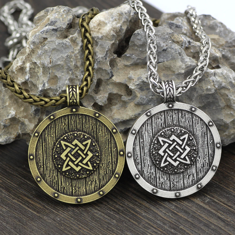 Viking Round Shield Necklace