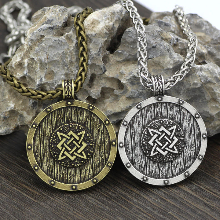Viking Round Shield Necklace