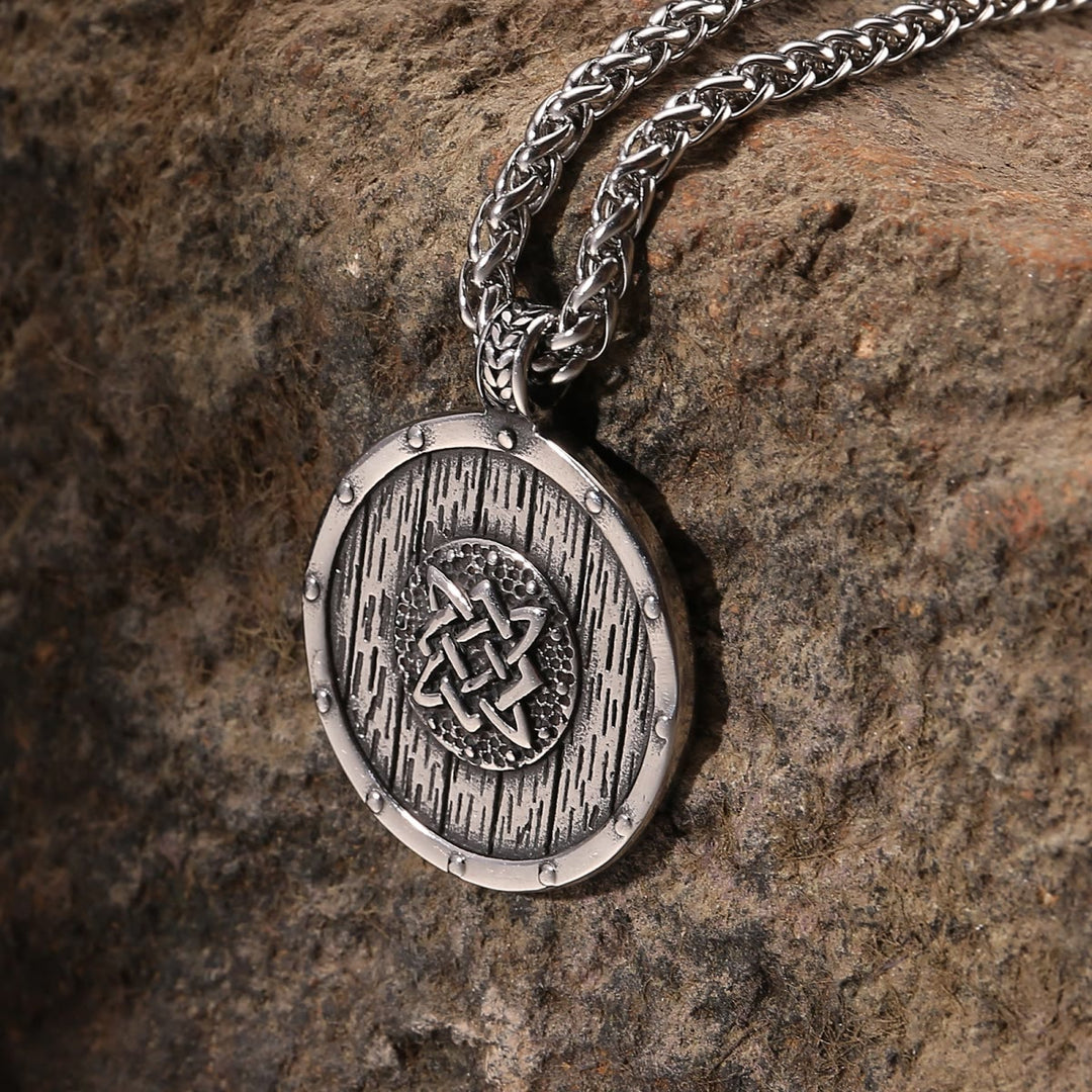 Viking Round Shield Necklace