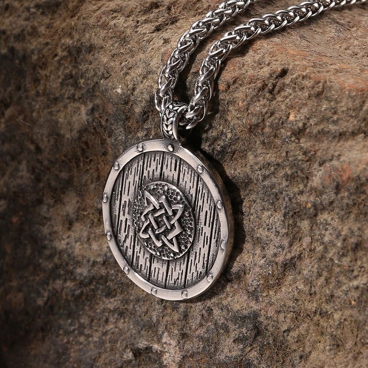 Viking Round Shield Necklace