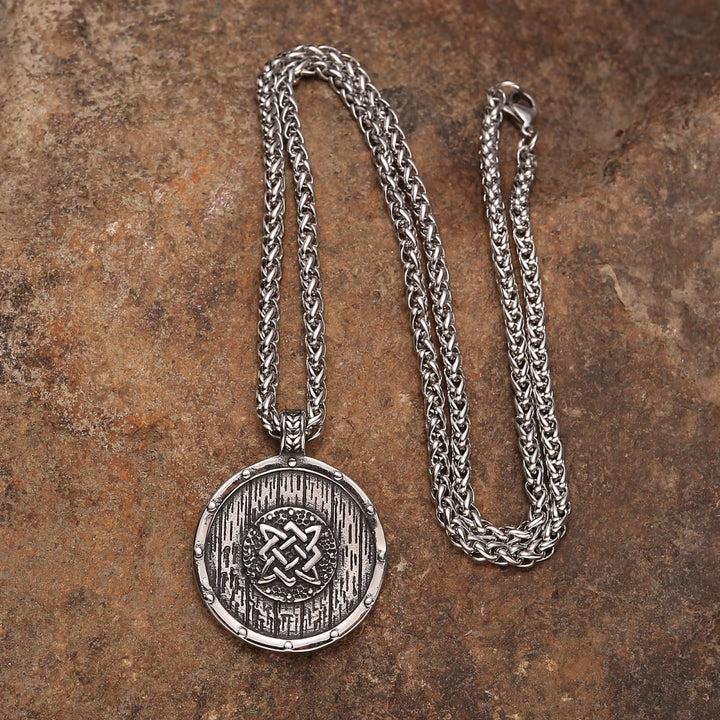 Viking Round Shield Necklace
