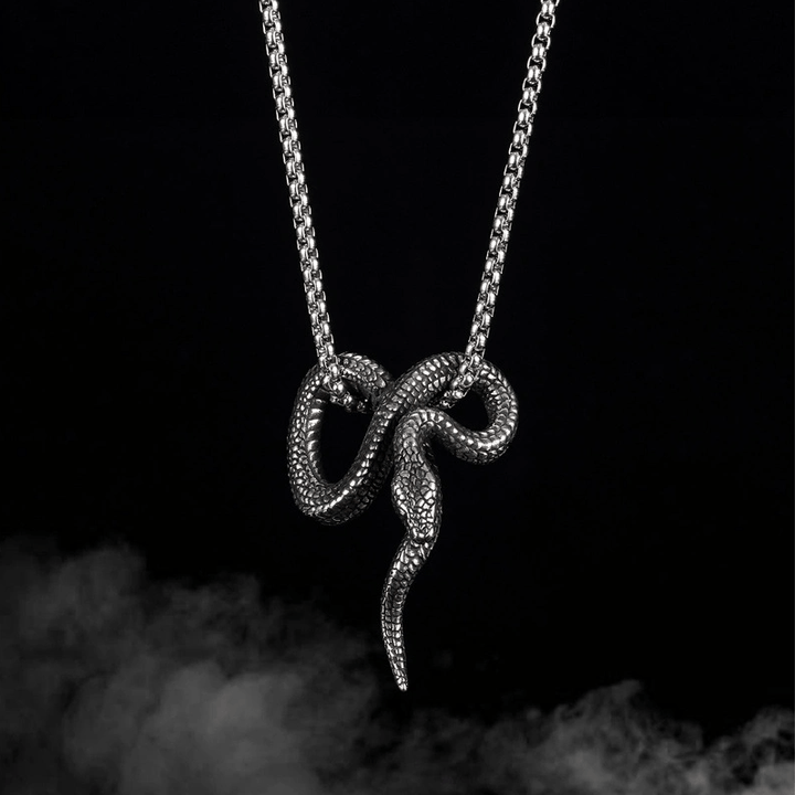 Gothic Python Snake-Shaped Necklace