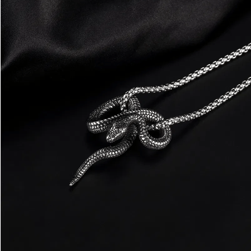 Gothic Python Snake-Shaped Necklace