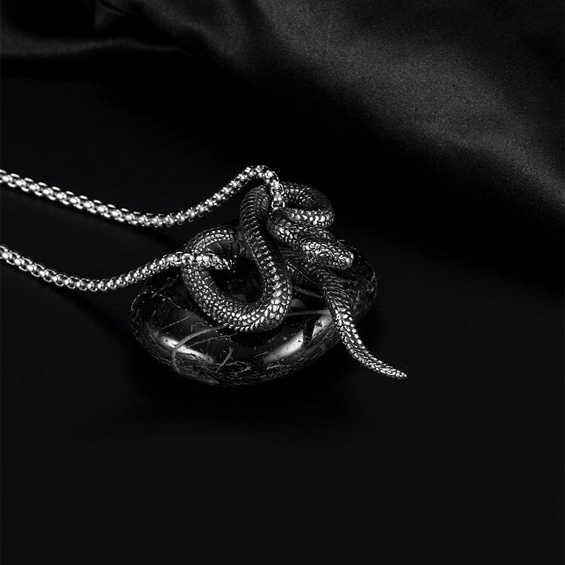 Gothic Python Snake-Shaped Necklace