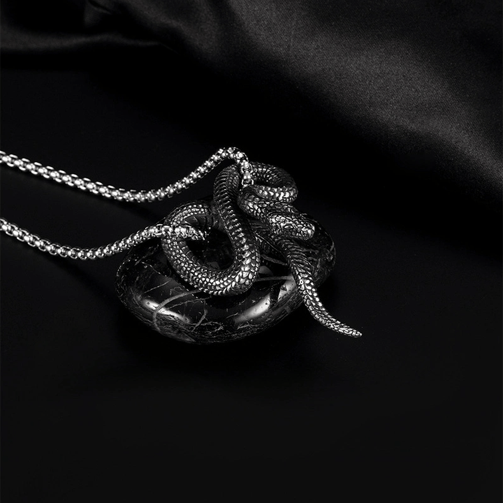 Gothic Python Snake-Shaped Necklace