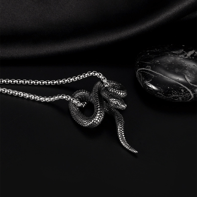 Gothic Python Snake-Shaped Necklace