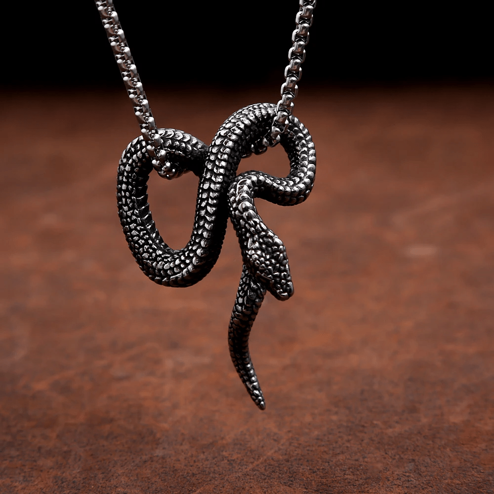 Gothic Python Snake-Shaped Necklace