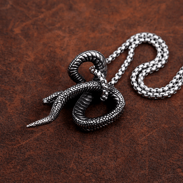 Gothic Python Snake-Shaped Necklace