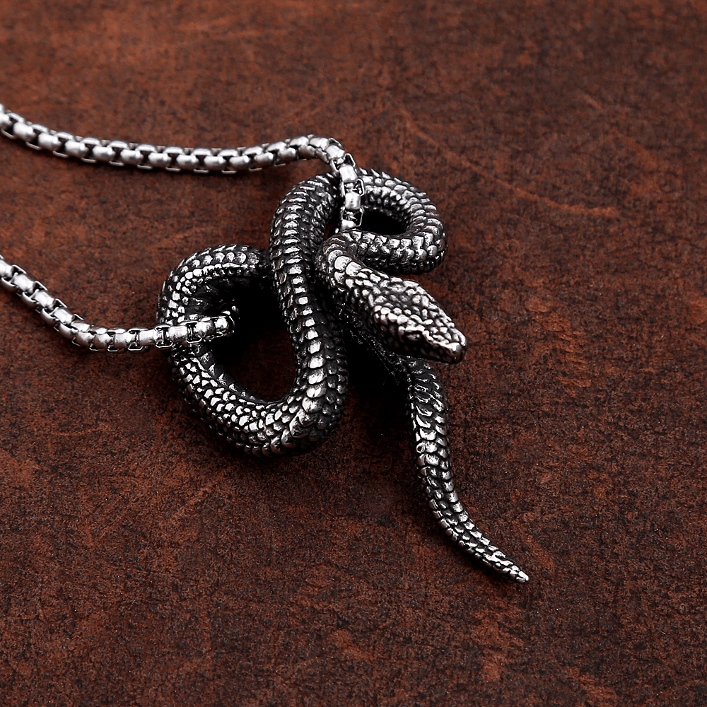 Gothic Python Snake-Shaped Necklace