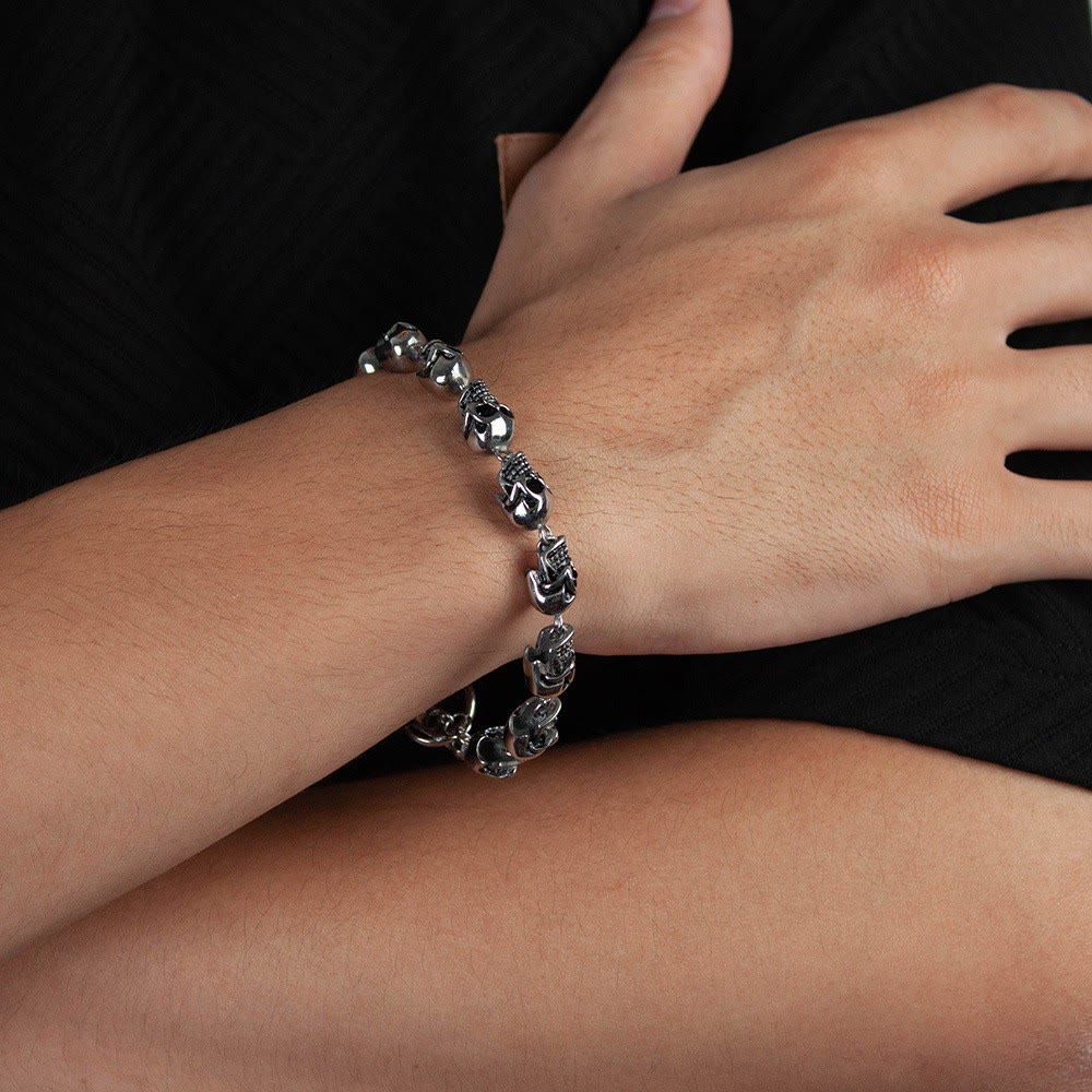 Demon Skull Skeleton Bracelet