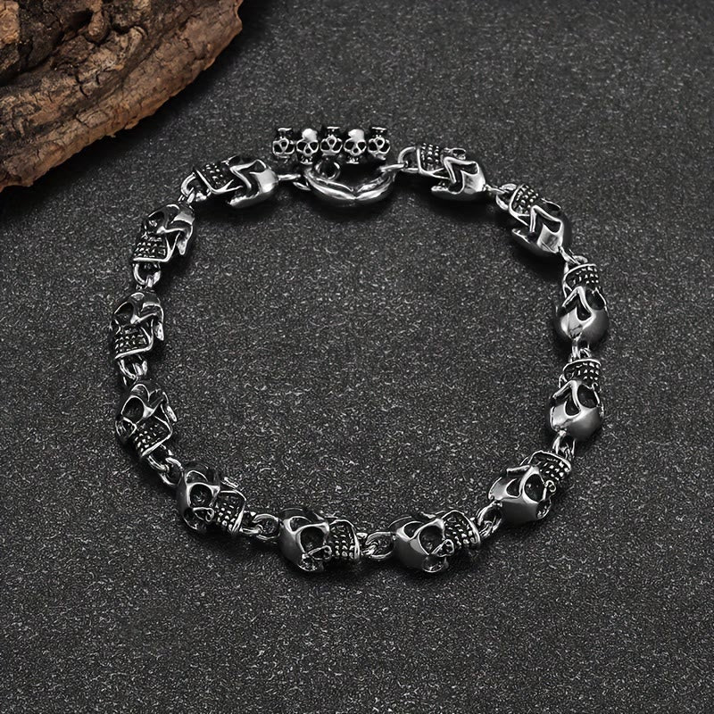 Demon Skull Skeleton Bracelet
