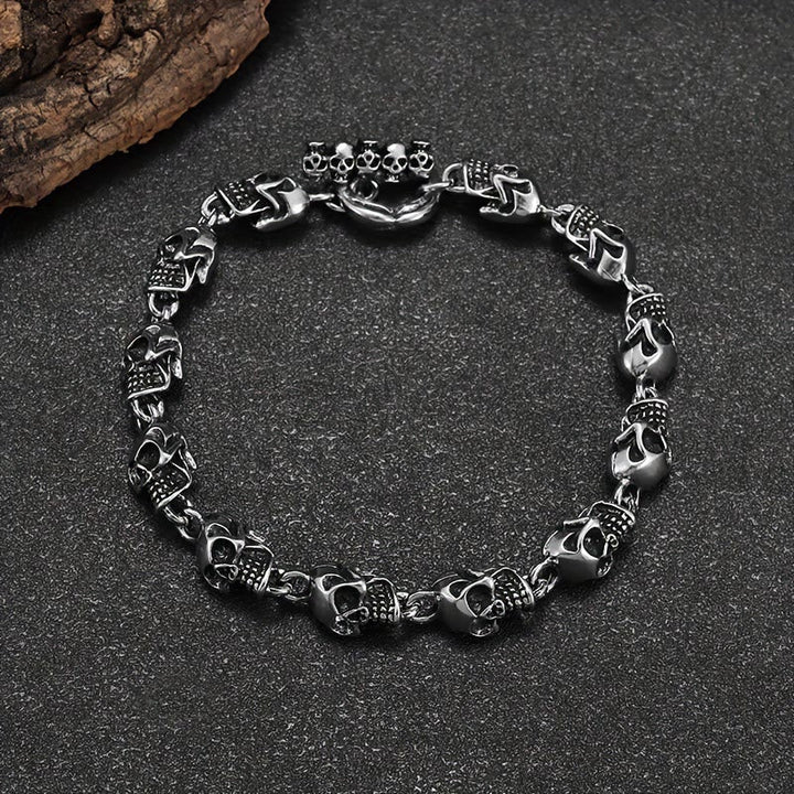 Demon Skull Skeleton Bracelet