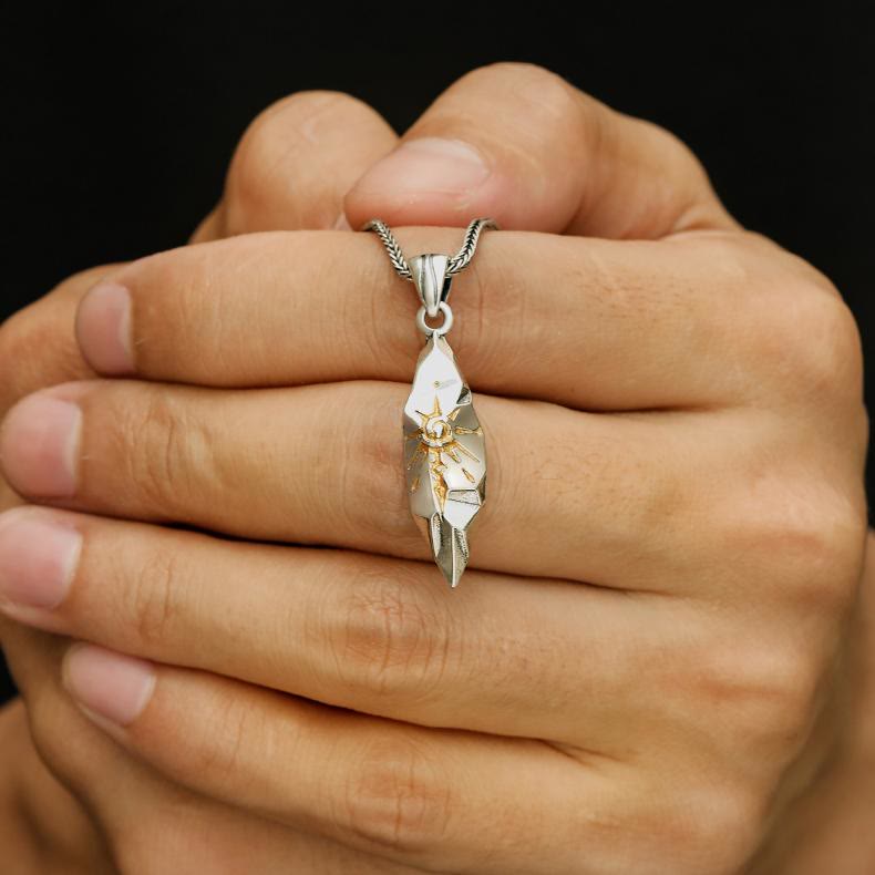 Handcrafted 925 Silver Wishing Stone Necklace
