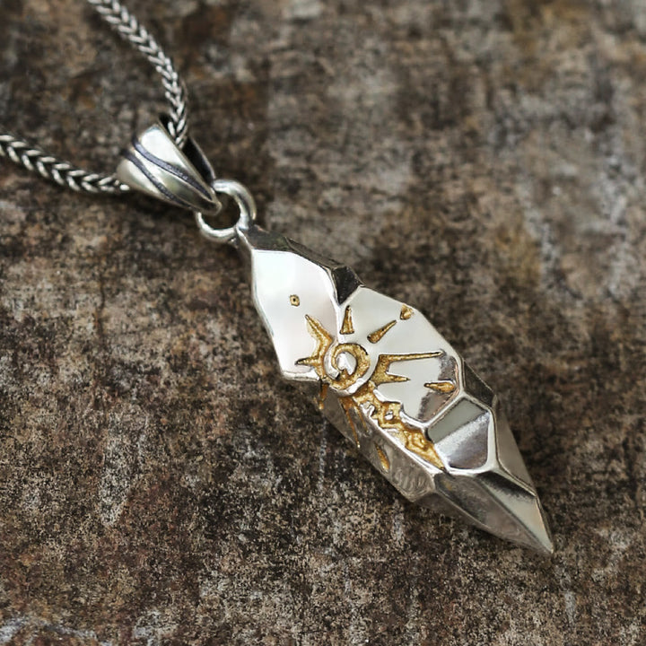 Handcrafted 925 Silver Wishing Stone Necklace