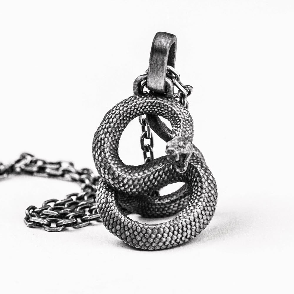 Nordic Jormungandr Pendant Necklace