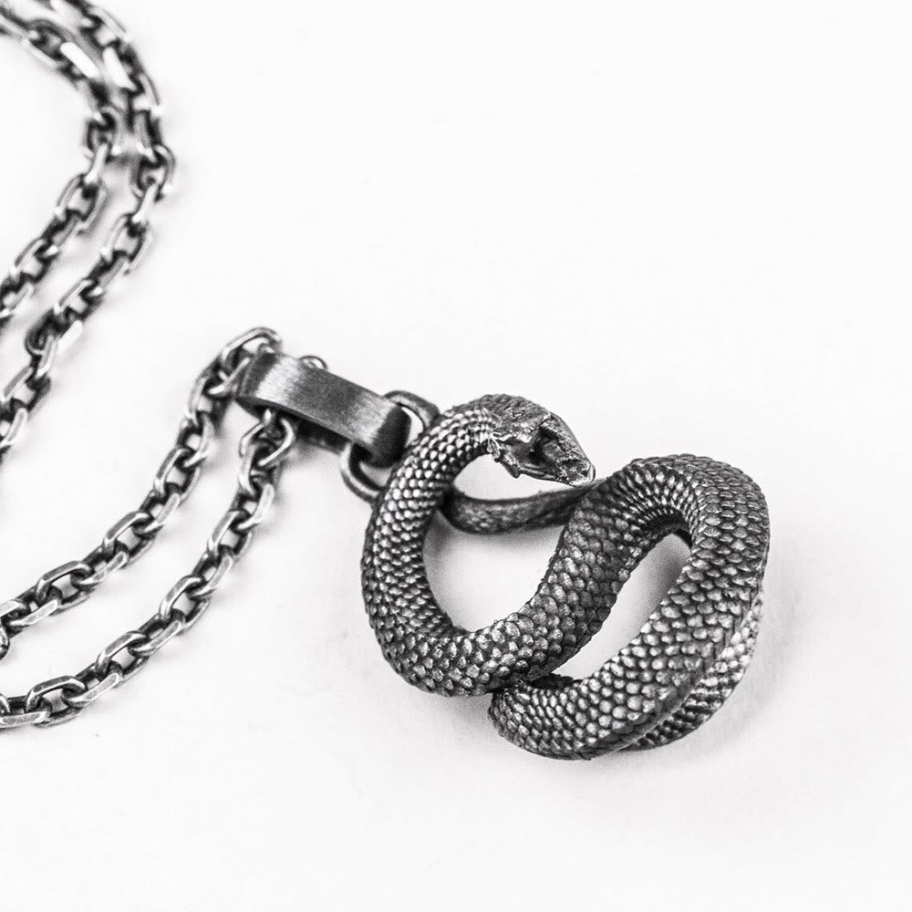 Nordic Jormungandr Pendant Necklace