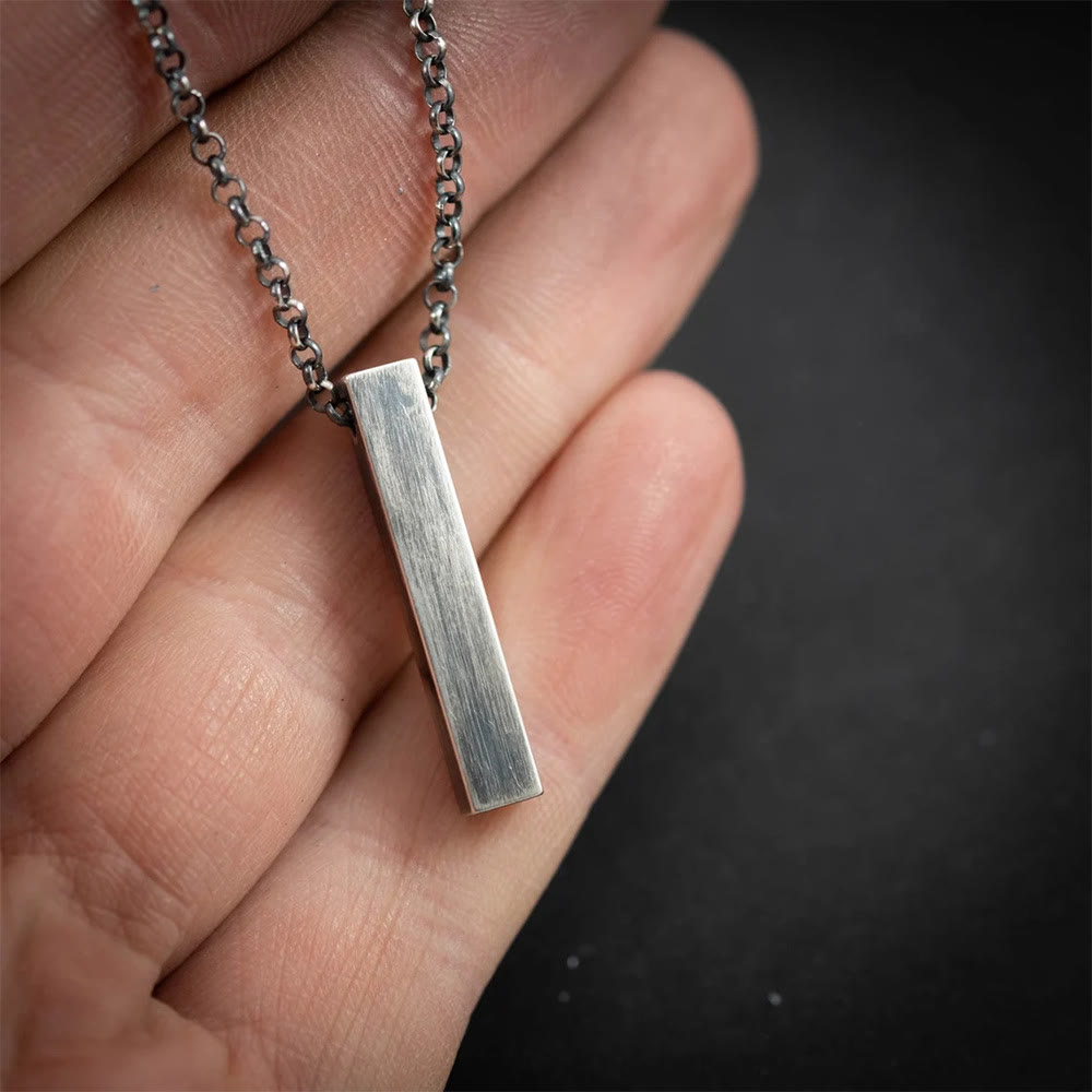 Minimalist Sleek Rectangular Necklace