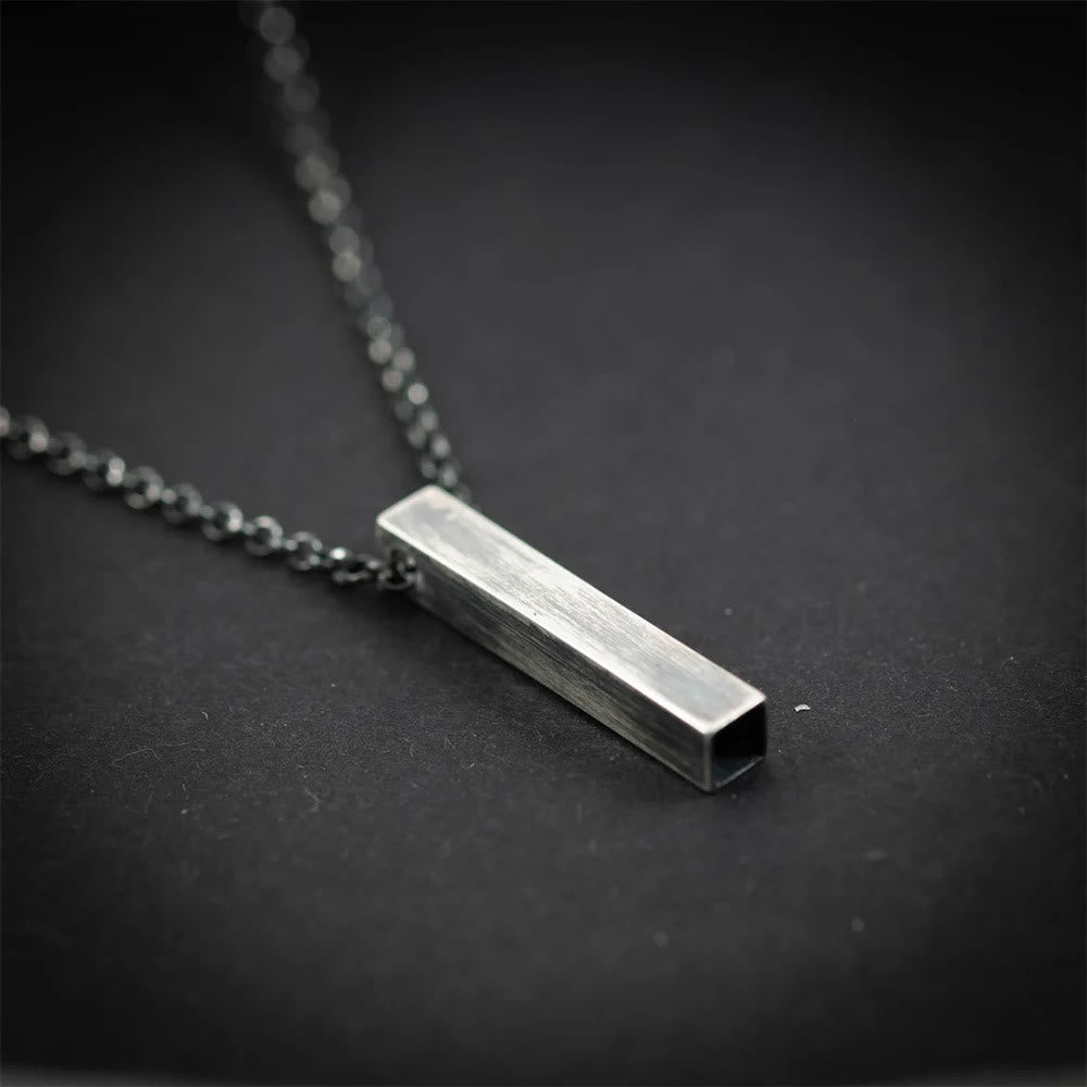 Minimalist Sleek Rectangular Necklace