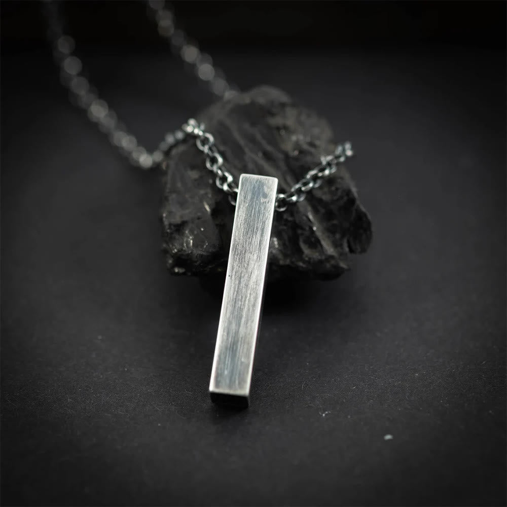 Minimalist Sleek Rectangular Necklace