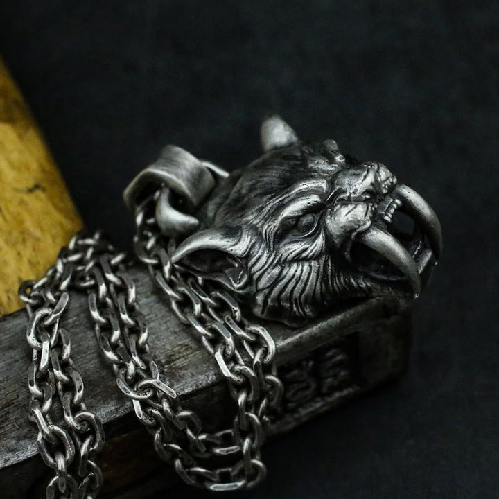 Fierce Saber-Tooth Tiger Necklace