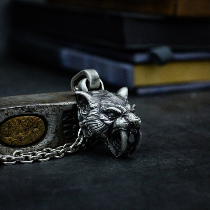 Fierce Saber-Tooth Tiger Necklace