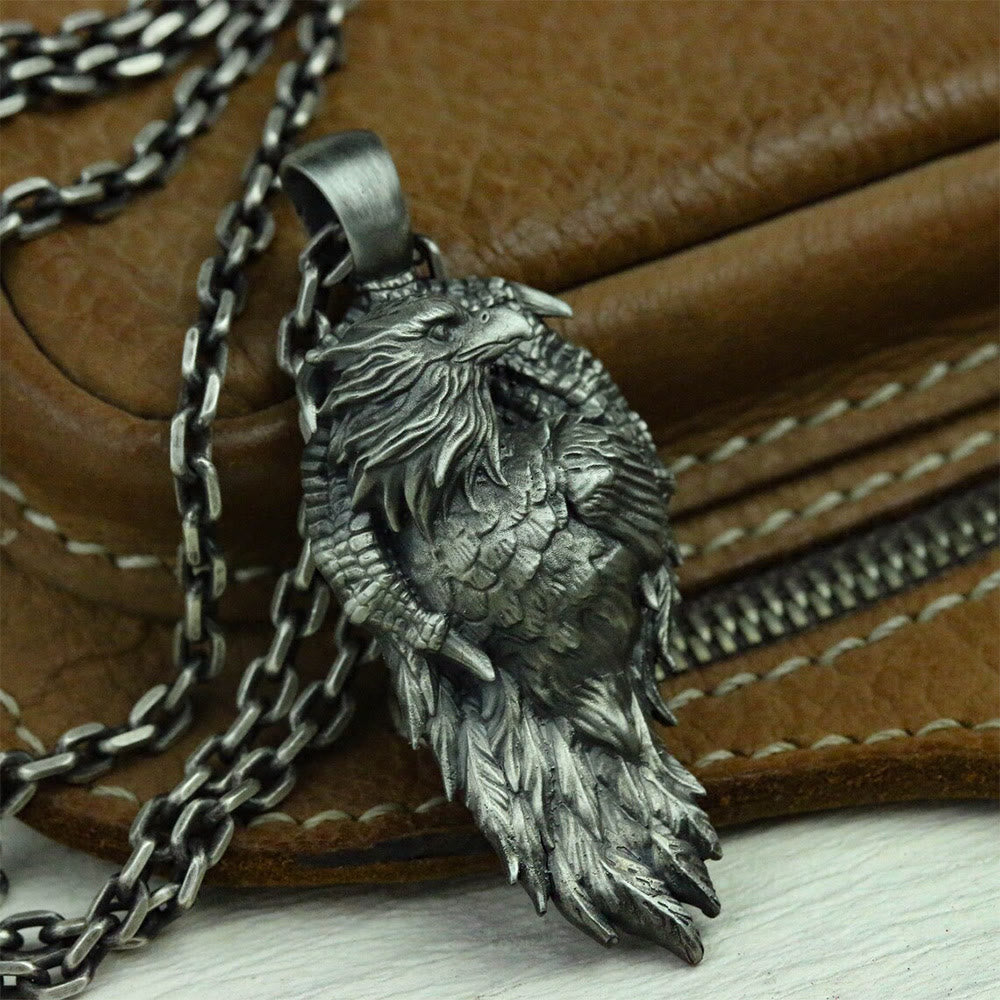 Claw Ensnared Eagle Necklace