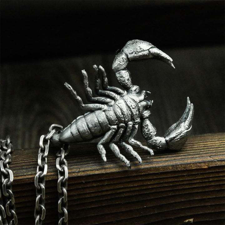 Tail Up Scorpion Necklace