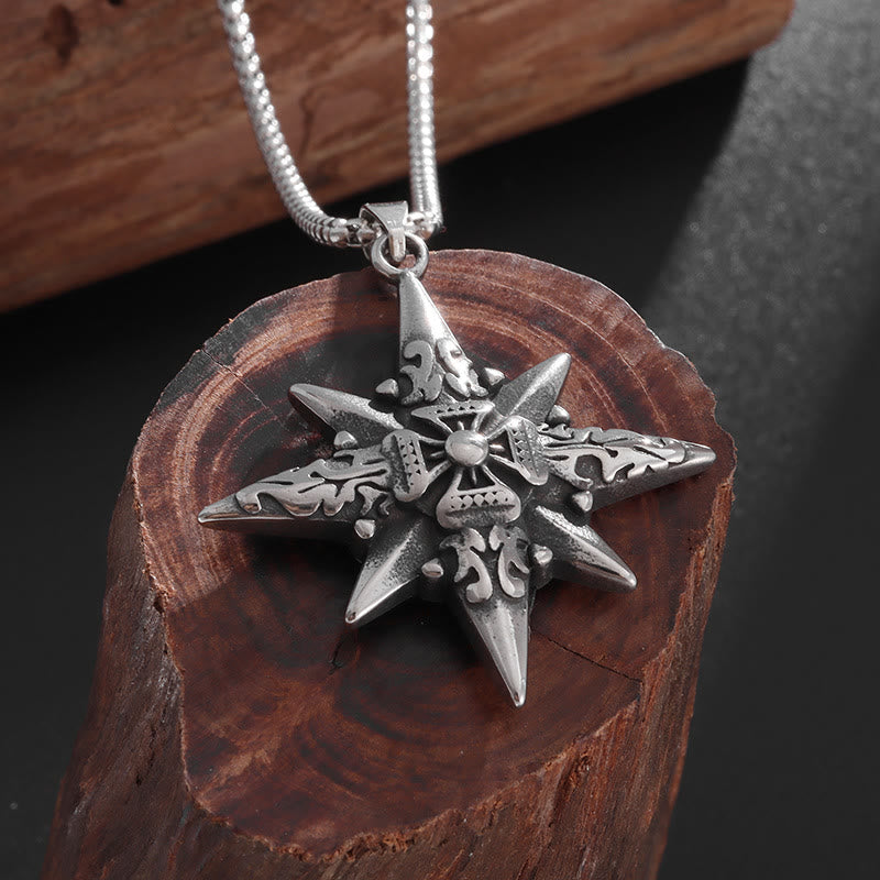 Star Compass Cross Necklace