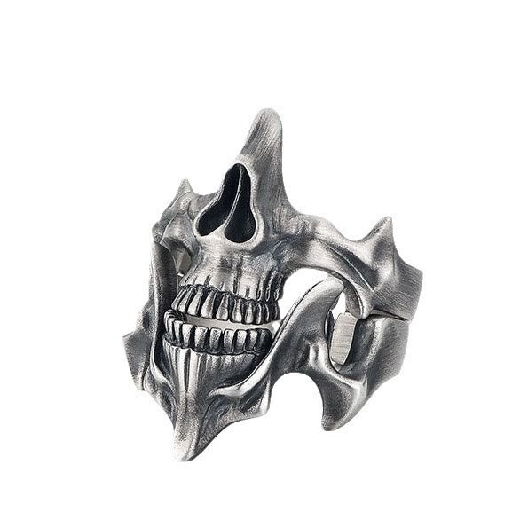 2 Pcs Skull Mask Design Ring Set