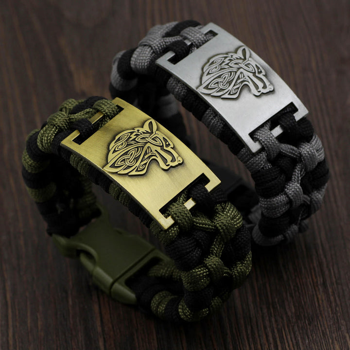 Braided Wolves Paracord Bracelet