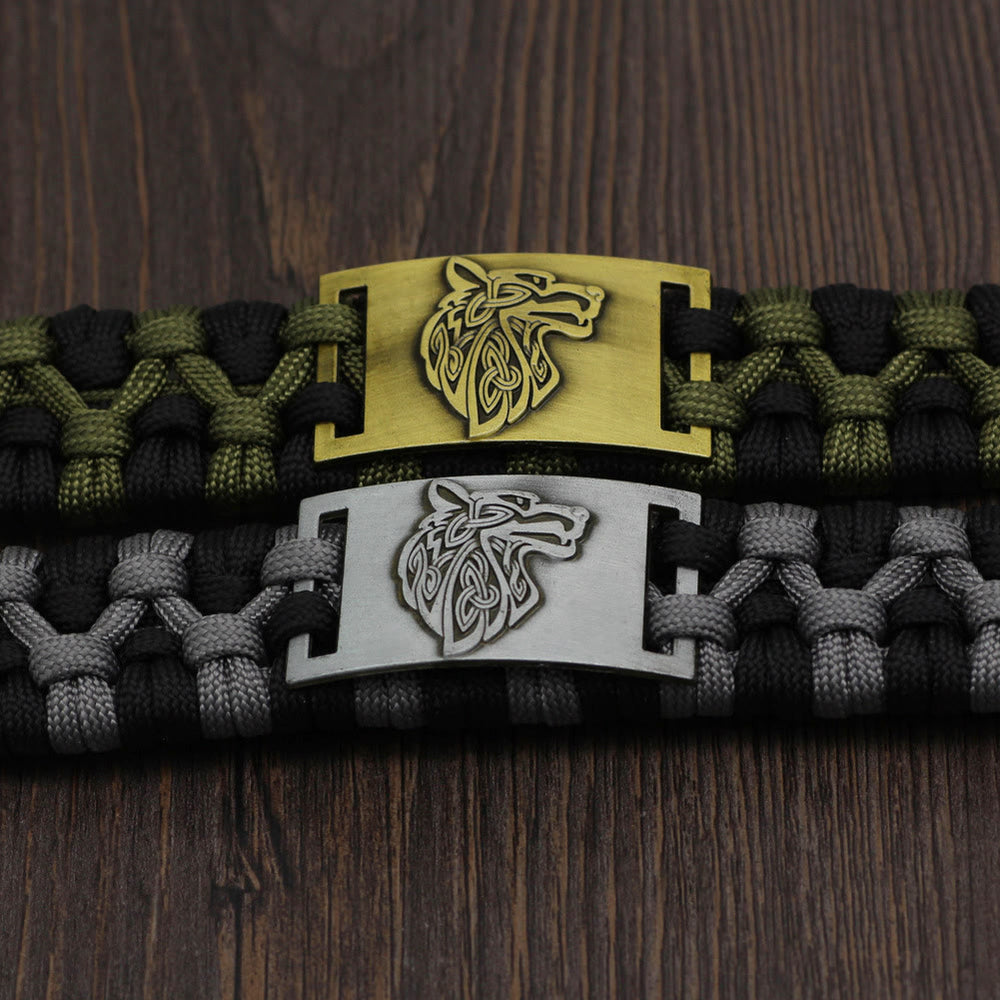 Braided Wolves Paracord Bracelet