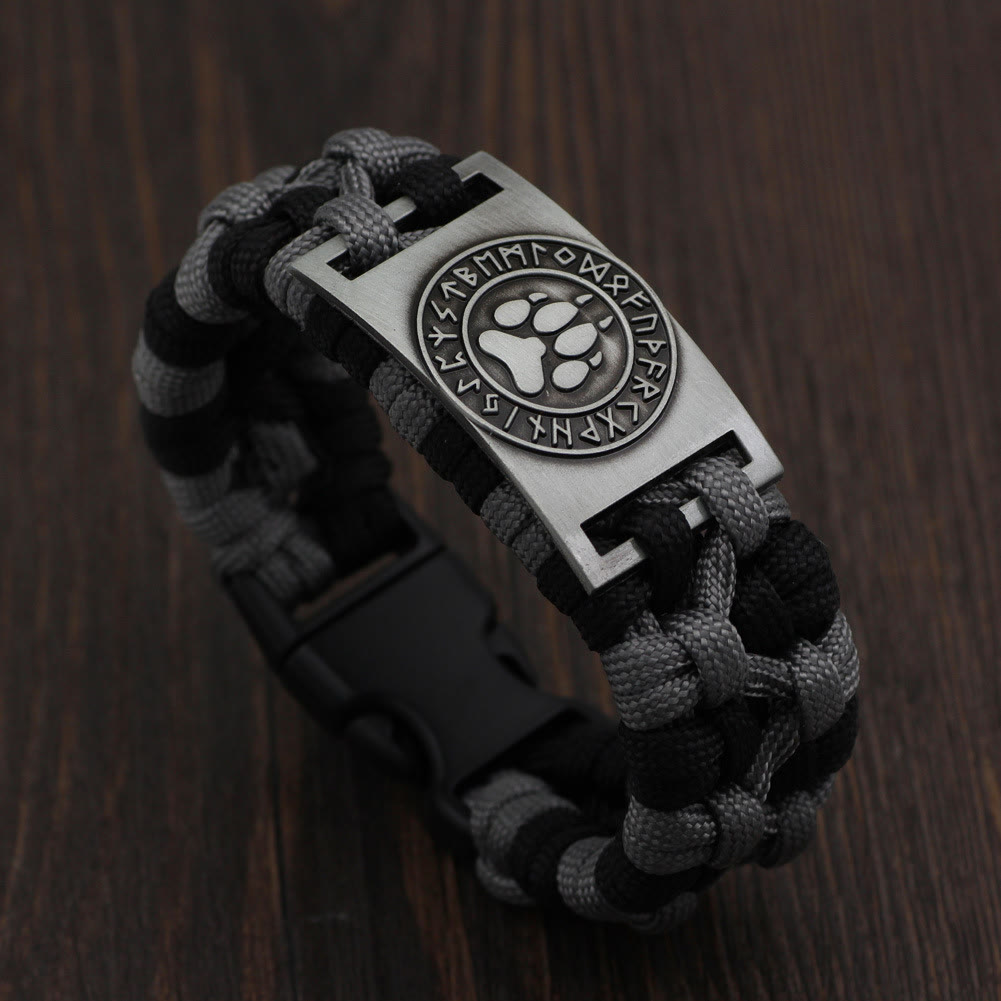 Viking Rune Braided Bracelet