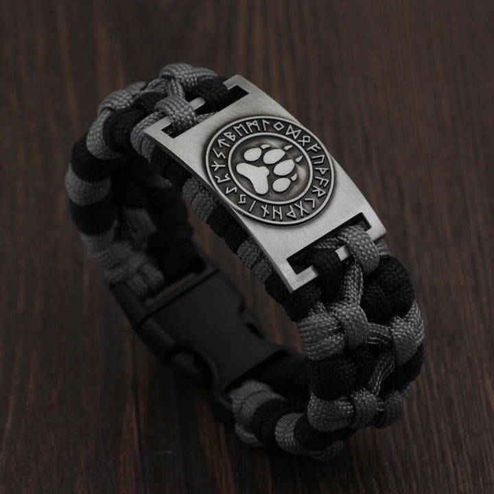 Viking Rune Braided Bracelet