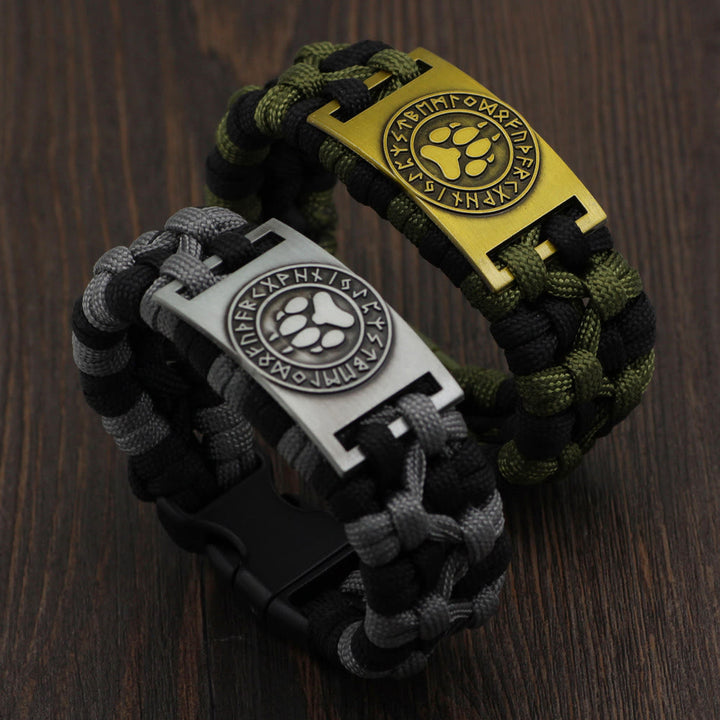 Viking Rune Braided Bracelet