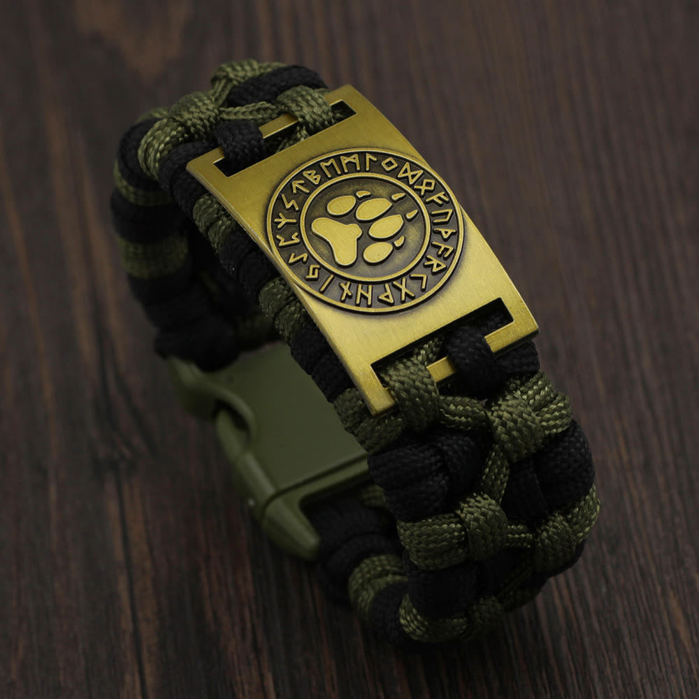Viking Rune Braided Bracelet